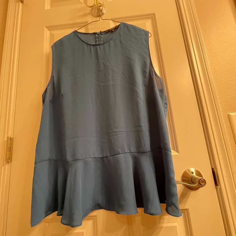 Alex Marie Peplum Sleeveless Top, Size XL